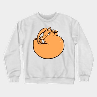 Orange Cat Crewneck Sweatshirt